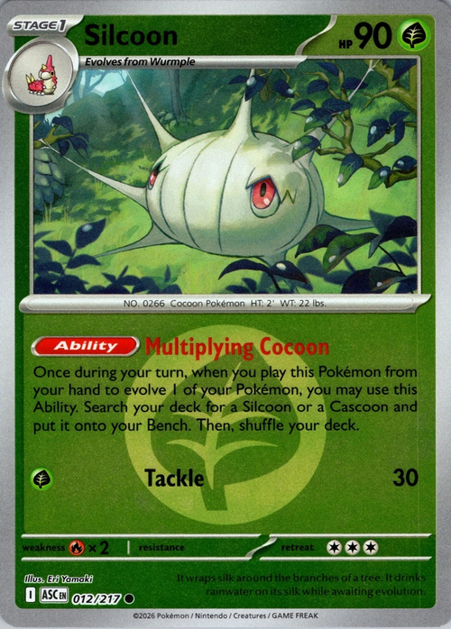 Silcoon 012/217 Ascended Heroes - Energy Reverse Holo
