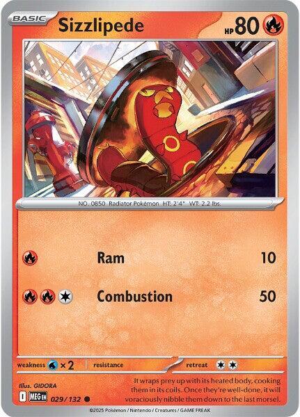 Sizzlipede 029/132 Mega Evolution