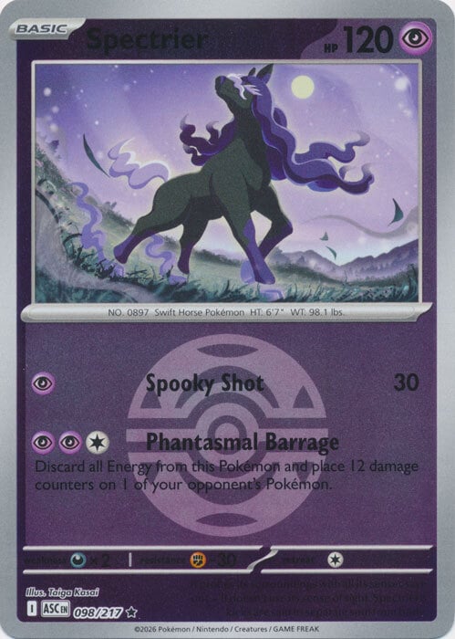 Spectrier 098/217 Ascended Heroes - Ball & Rocket Reverse Holo