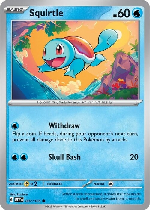 Squirtle 007/165 151