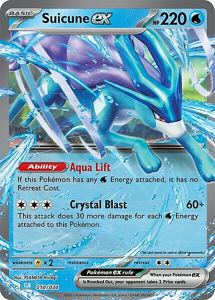 Suicune ex 010/034 Pokémon TCG Classic: Blastoise & Suicune ex Deck