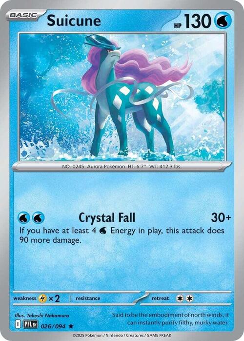 Suicune 026/094 Phantasmal Flames