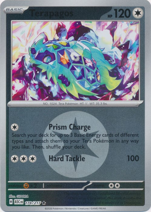 Terapagos 178/217 Ascended Heroes - Energy Reverse Holo