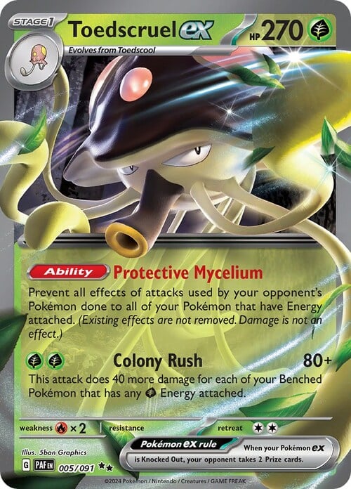 Toedscruel ex 005/091 Paldean Fates