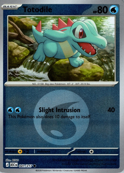 Totodile 041/217 Ascended Heroes - Energy Reverse Holo