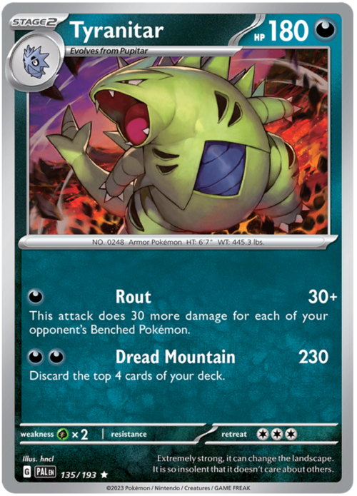 Tyranitar 135/193 Paldea Evolved