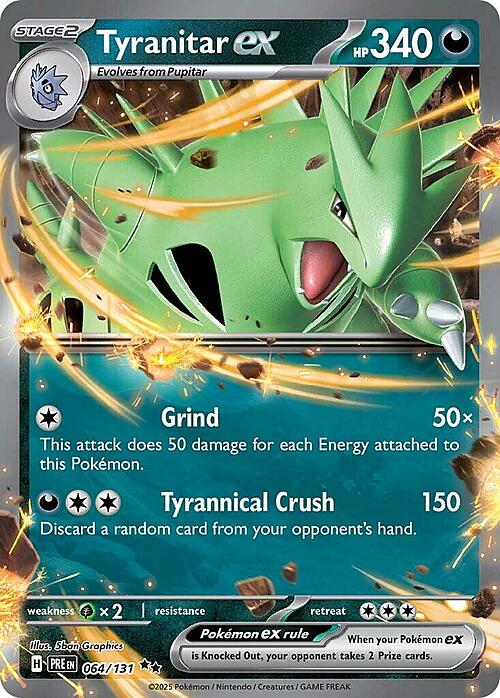 Tyranitar ex 064/131 Prismatic Evolutions