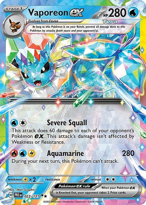 Vaporeon ex 023/131 Prismatic Evolutions