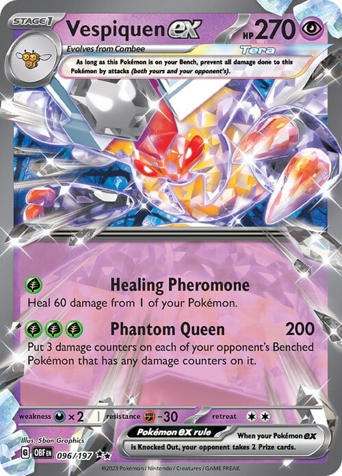 Vespiquen ex 096/197 Obsidian Flames