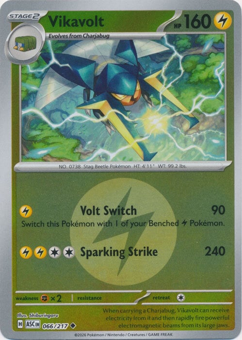 Vikavolt 066/217 Ascended Heroes - Energy Reverse Holo