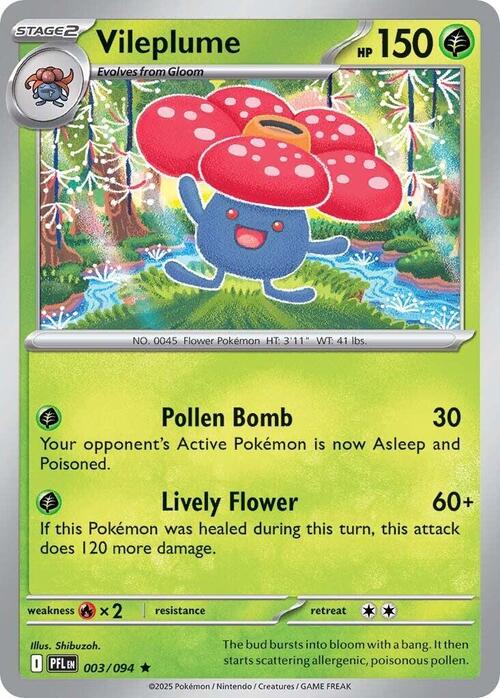 Vileplume 003/094 Phantasmal Flames