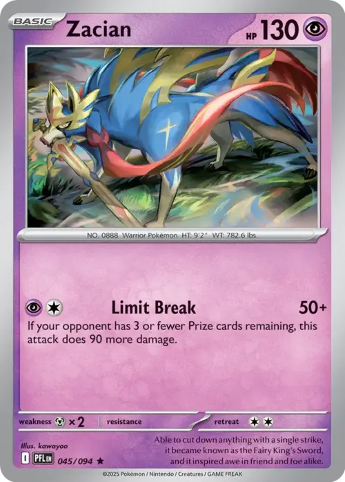 Zacian 045/094 Theme Deck & Blisters Exclusives